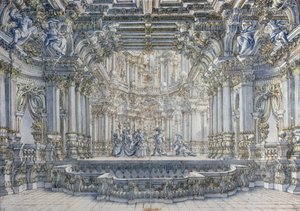 Décor de scène de théâtre